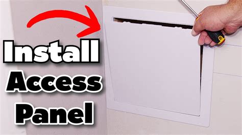 installing access panel in drywall